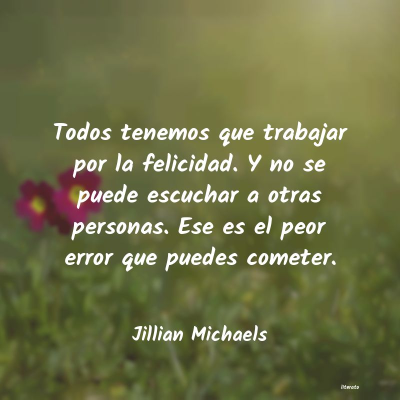 Frases de Jillian Michaels