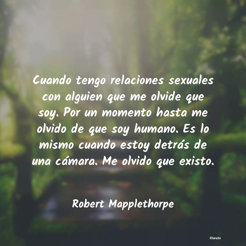 Frases de Robert Mapplethorpe