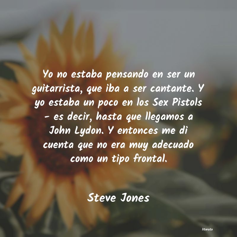 Frases de Steve Jones