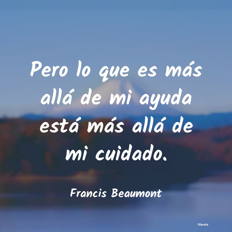 frases de Francis Beaumont