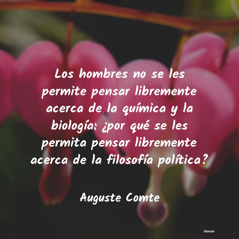 Frases de Auguste Comte