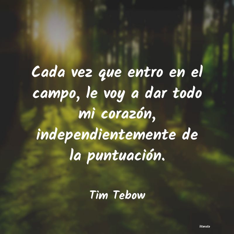 Frases de Tim Tebow