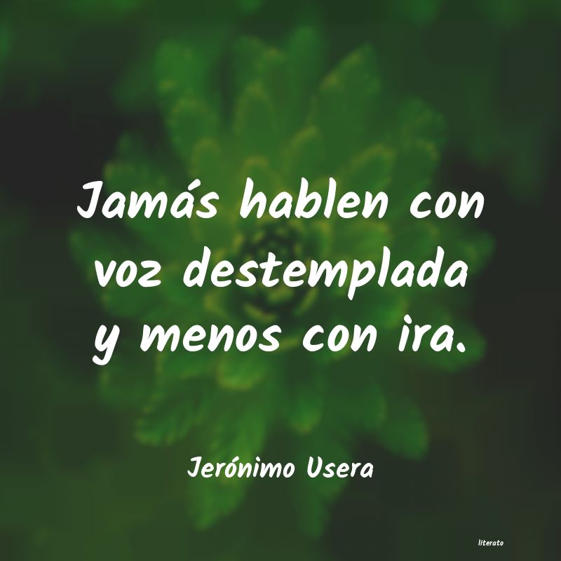 Frases de Jerónimo Usera