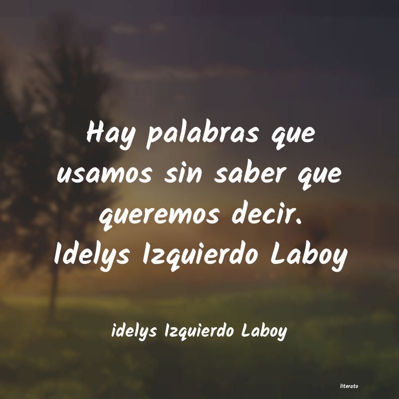 frases de idelys Izquierdo Laboy