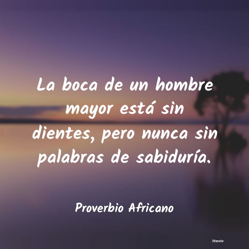 Frases de Proverbio Africano