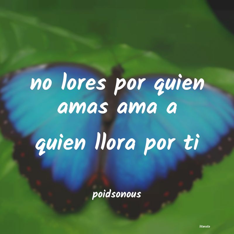 Frases de poidsonous