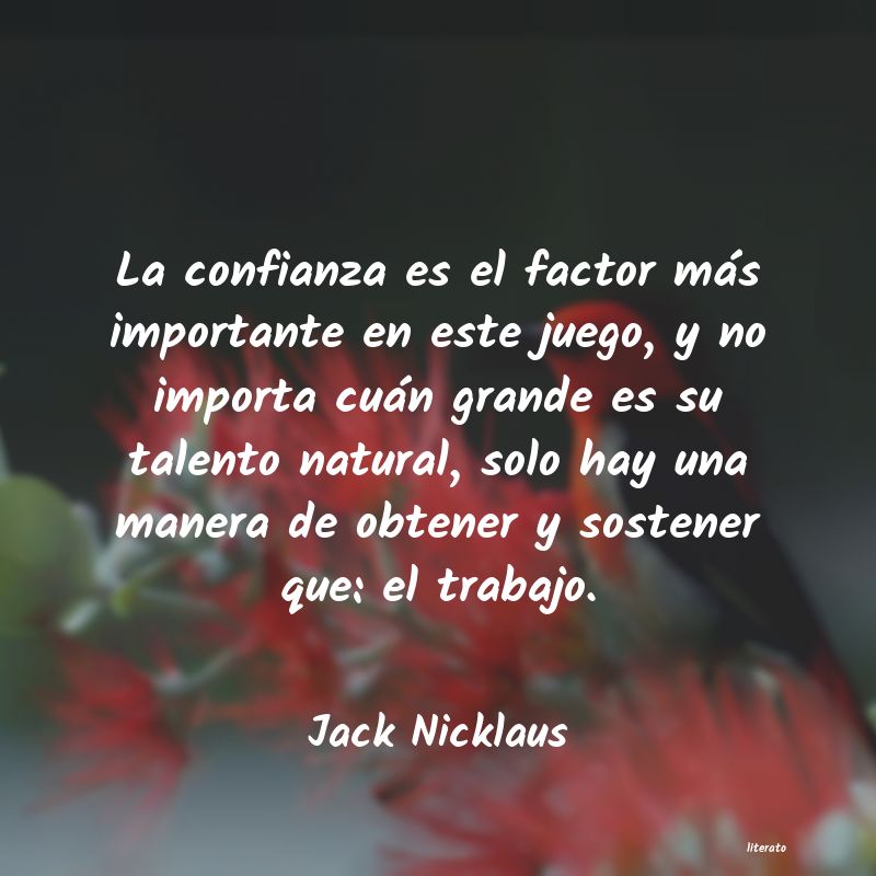 frases de Jack Nicklaus