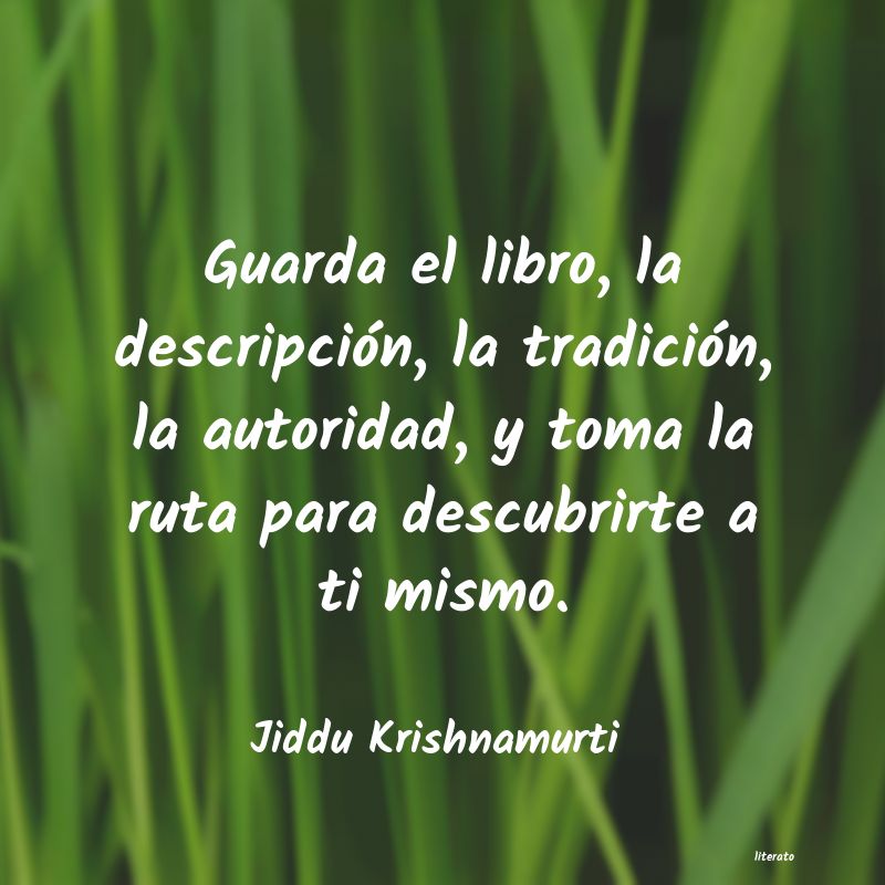 Frases de Jiddu Krishnamurti