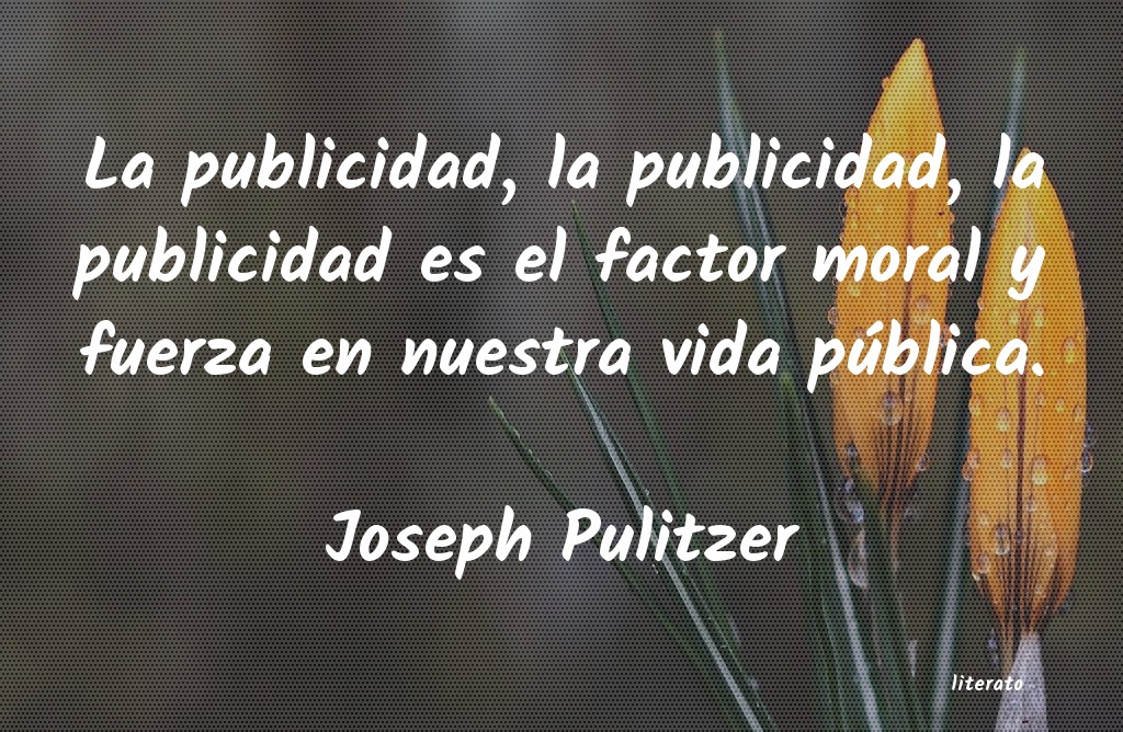 Frases de Joseph Pulitzer