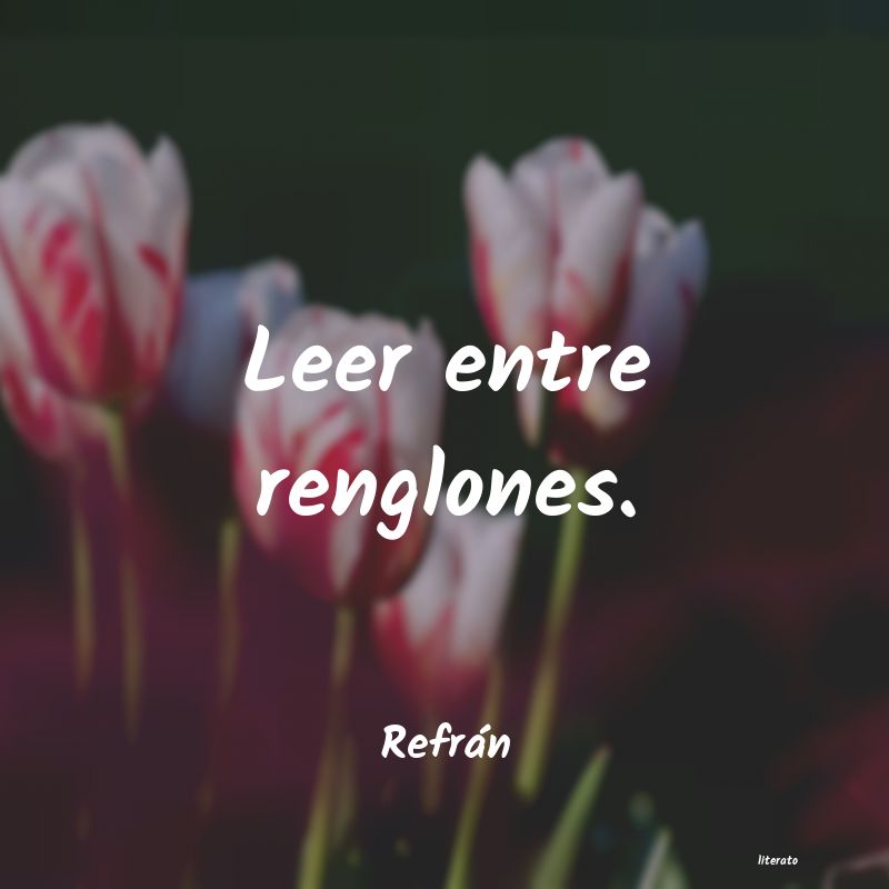 frases de Refrán