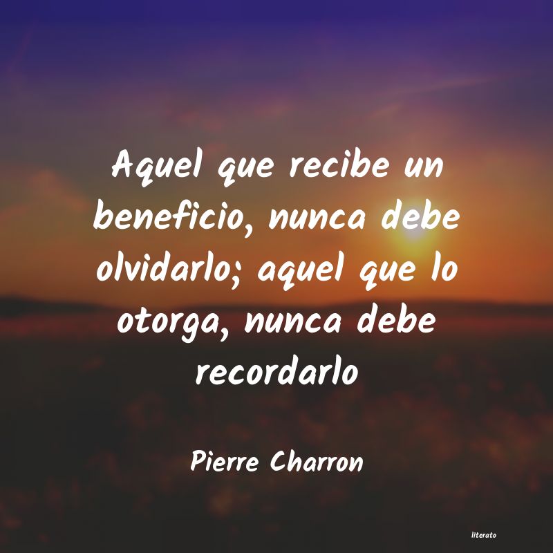 Frases de Pierre Charron