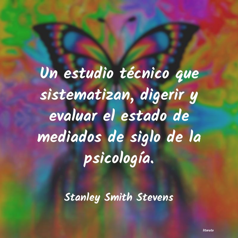 frases de Stanley Smith Stevens