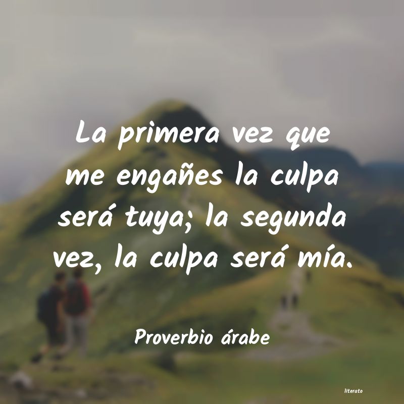 Frases de Proverbio árabe