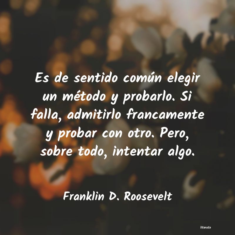 Frases de Franklin D. Roosevelt
