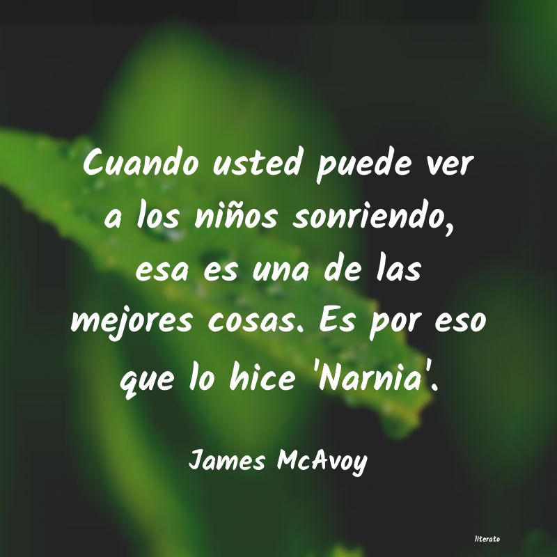 Frases de James McAvoy