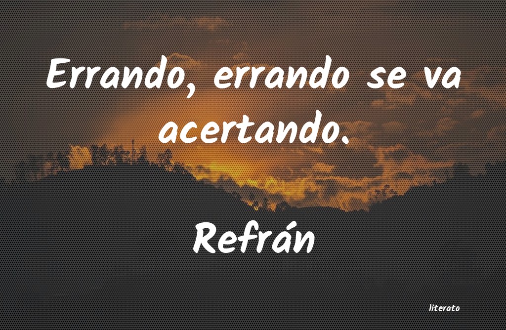 Frases de Refrán