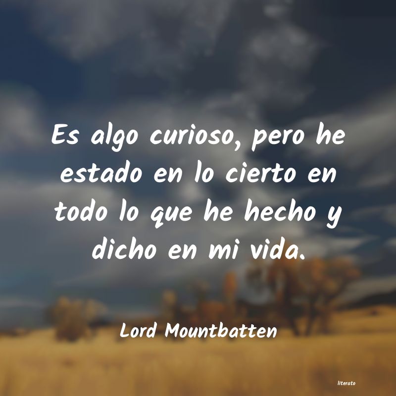 Frases de Lord Mountbatten