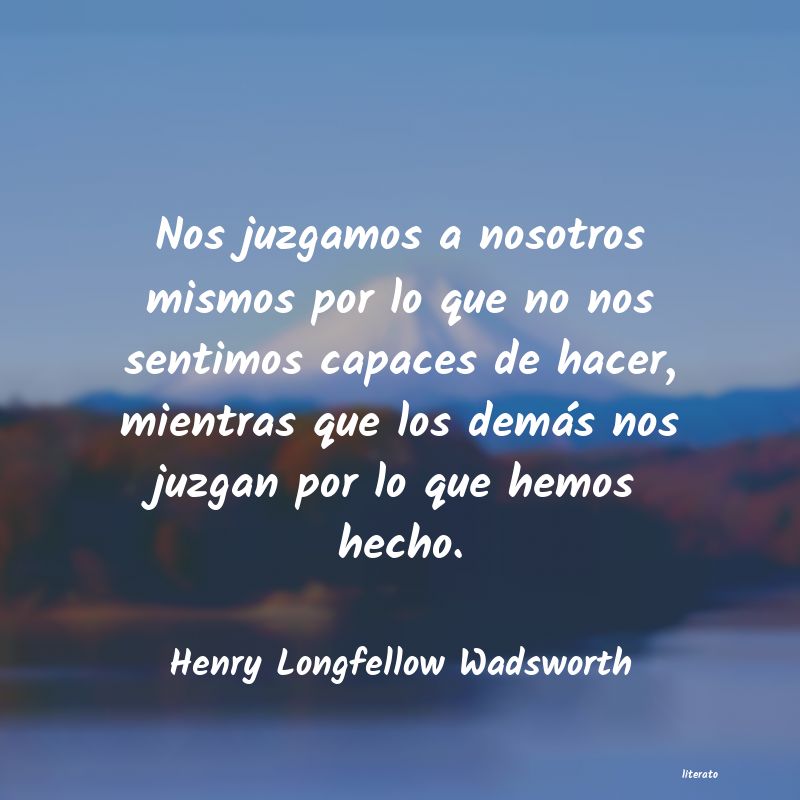 frases de Henry Longfellow Wadsworth