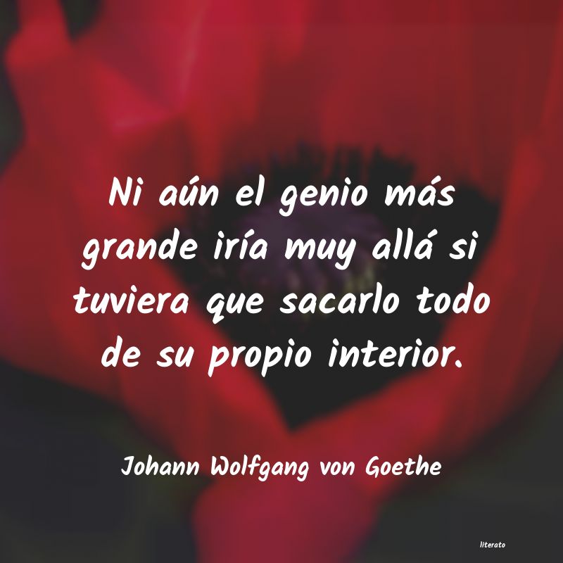 Frases de Johann Wolfgang von Goethe