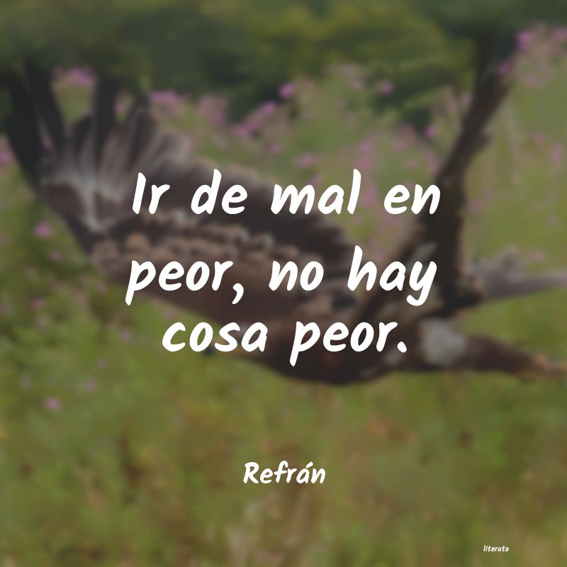 Frases de Refrán