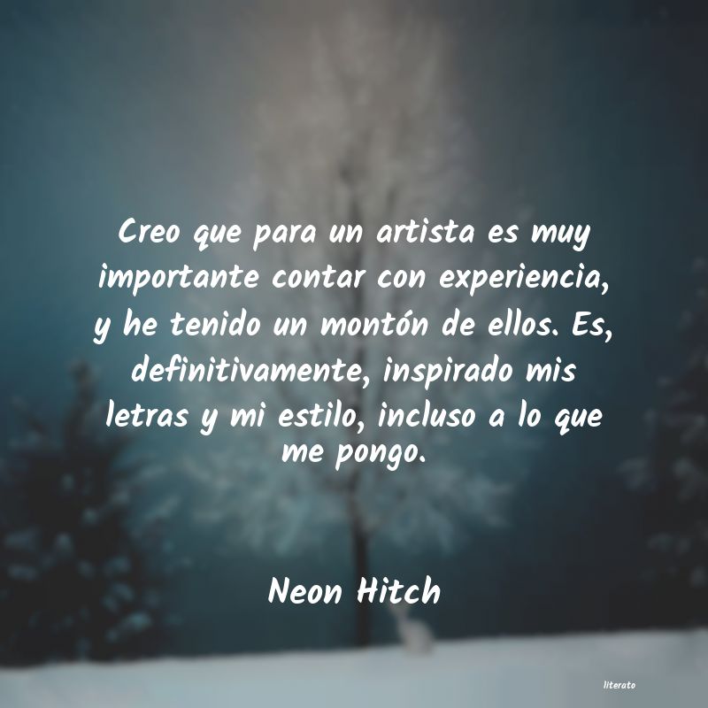 Frases de Neon Hitch