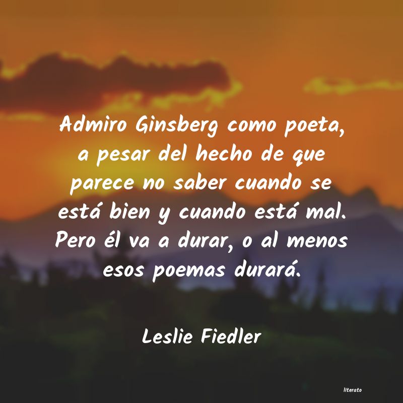 Frases de Leslie Fiedler