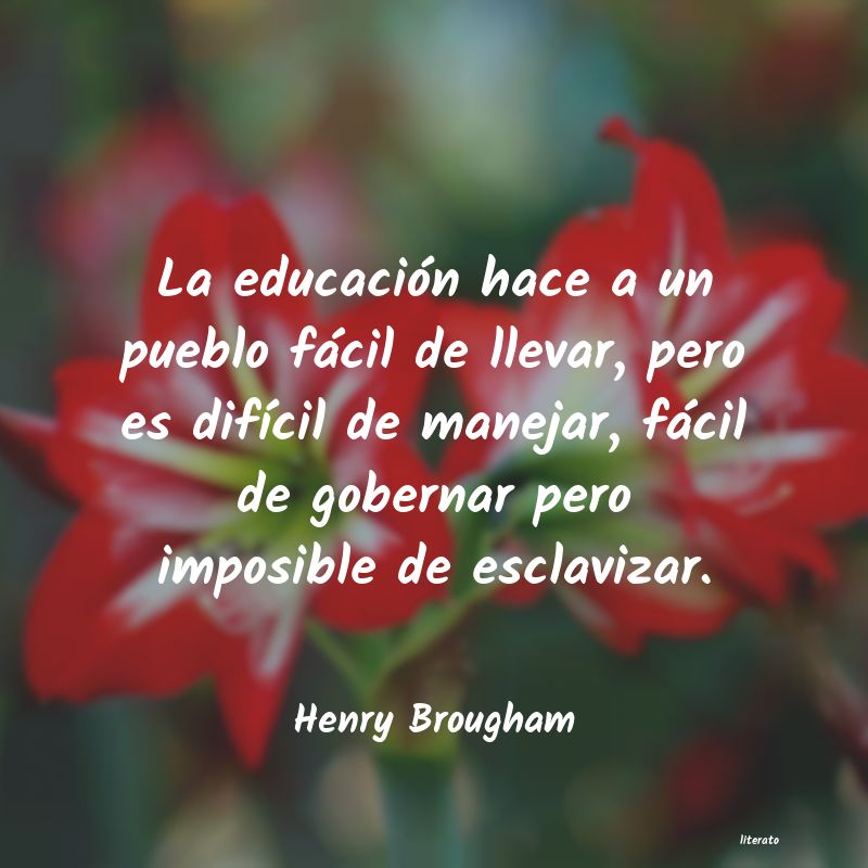 Frases de Henry Brougham