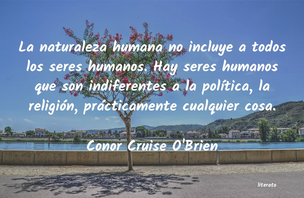frases de Conor Cruise O'Brien