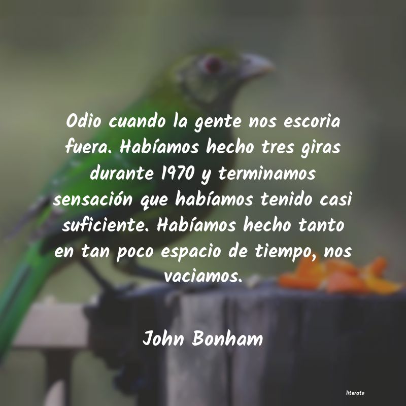 Frases de John Bonham