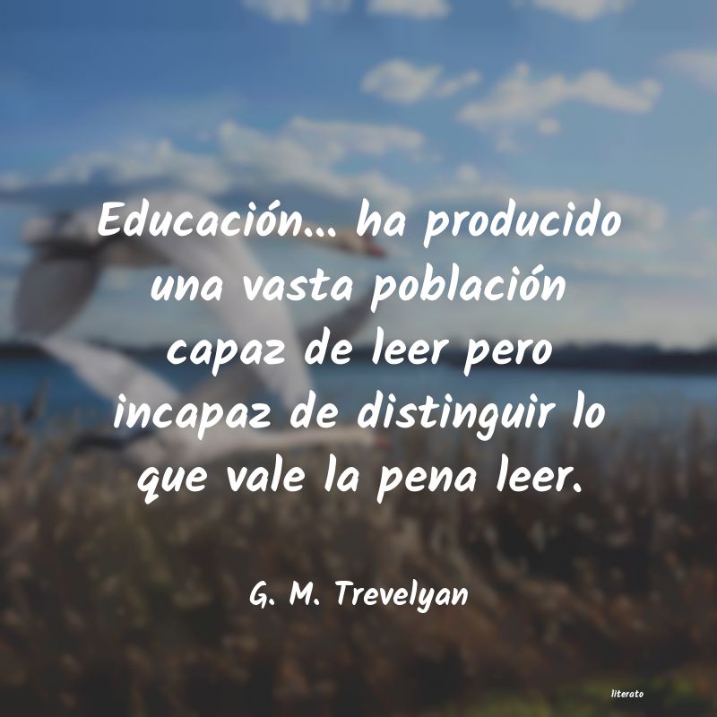 frases de G. M. Trevelyan