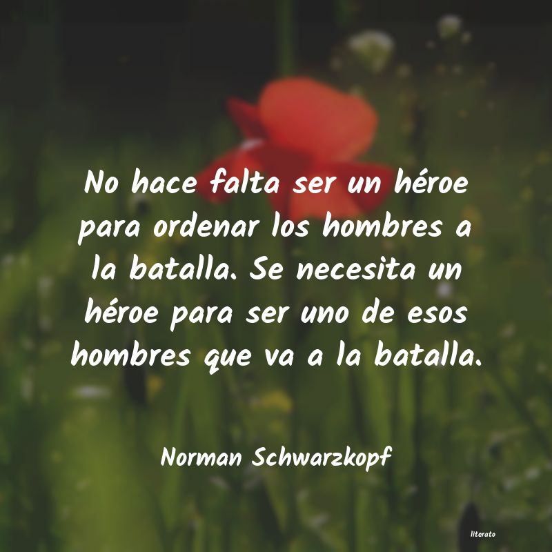 Frases de Norman Schwarzkopf