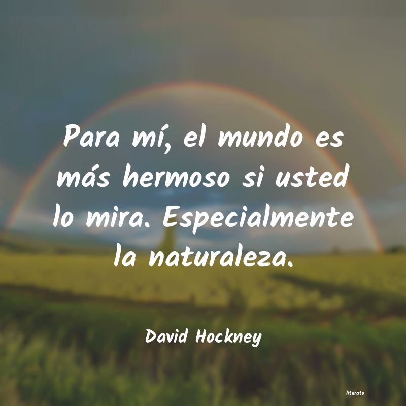 Frases de David Hockney