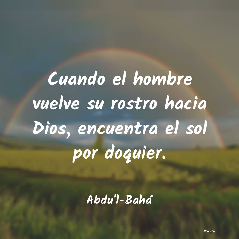 frases de Abdu'l-Bahá