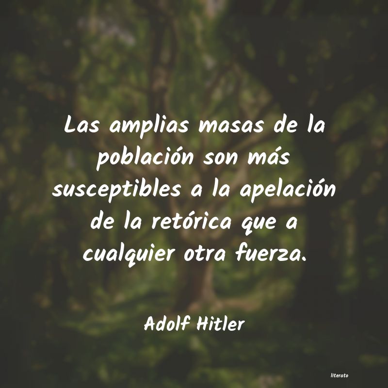 frases de Adolf Hitler