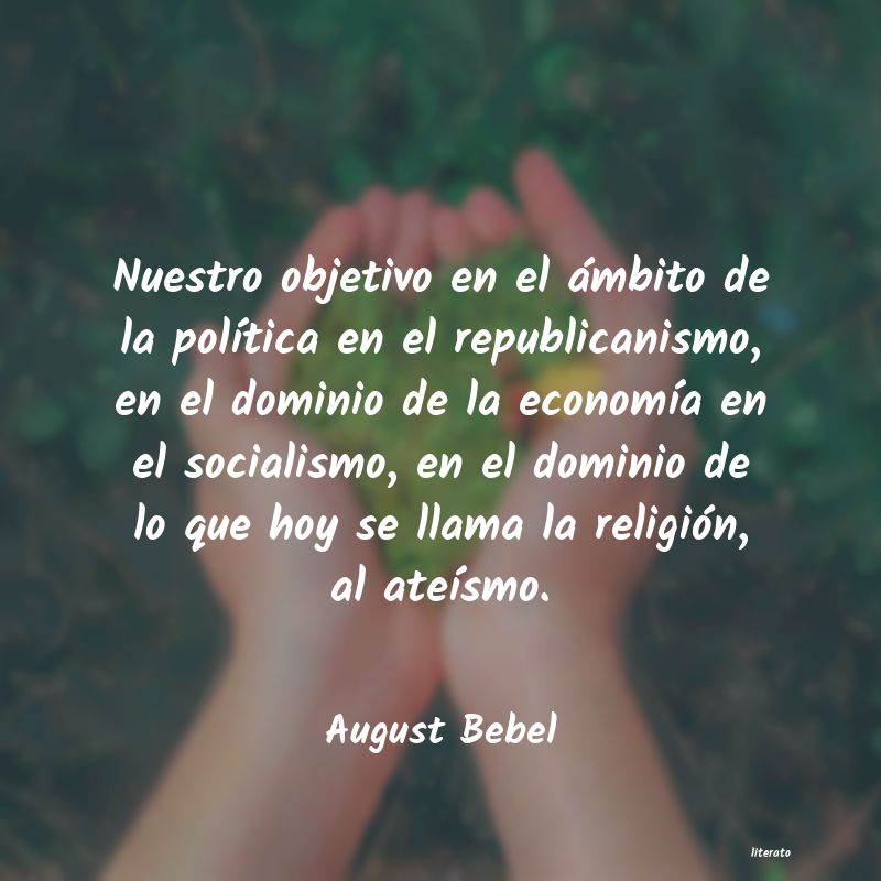 Frases de August Bebel