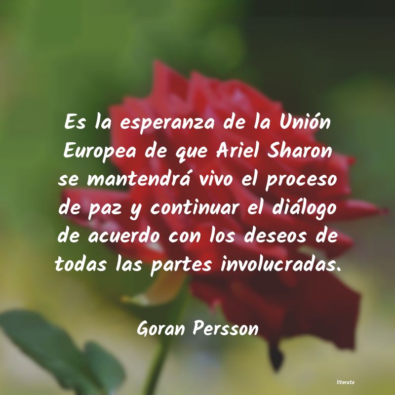 Frases de Goran Persson