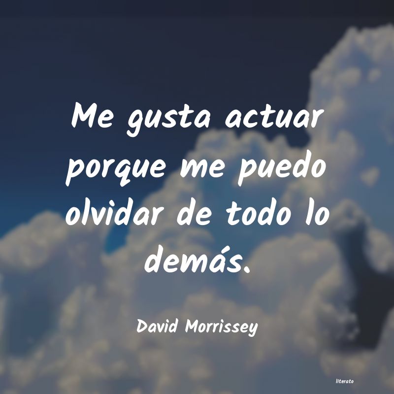 Frases de David Morrissey