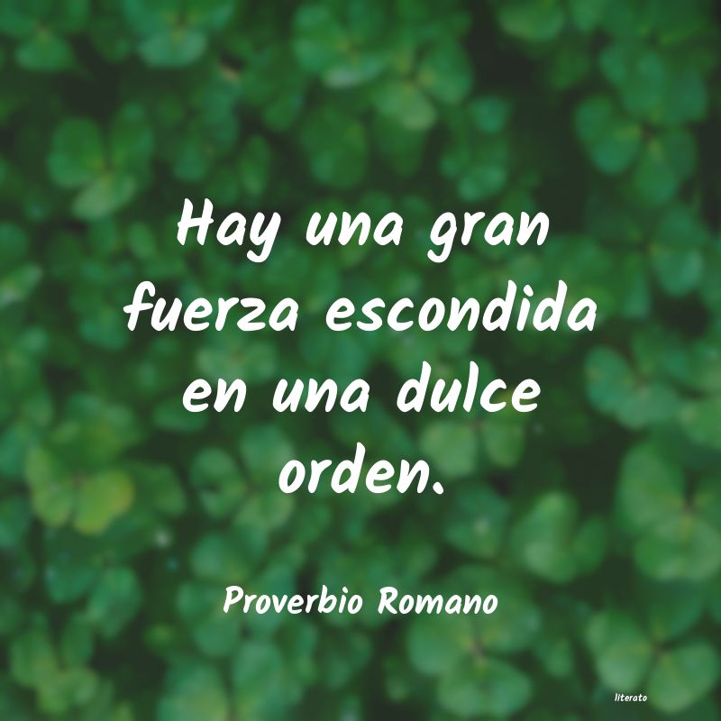 frases de Proverbio Romano