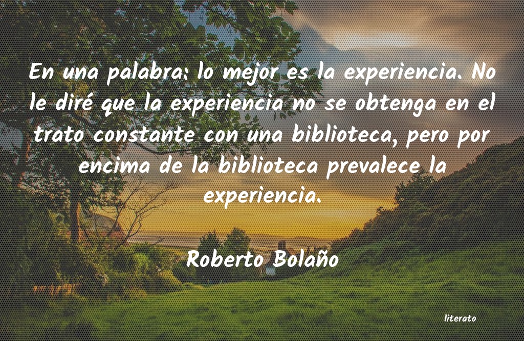 frases de Roberto Bolaño