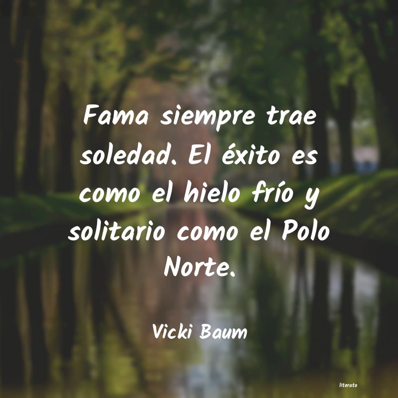 Frases de Vicki Baum