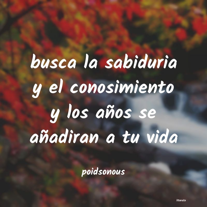 frases de poidsonous