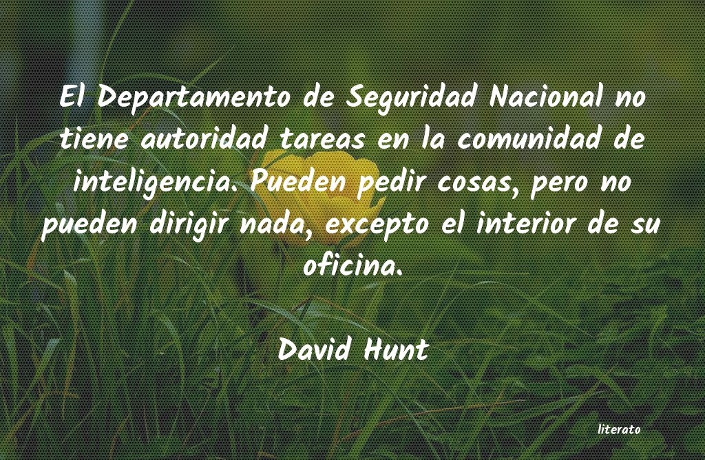 frases de David Hunt