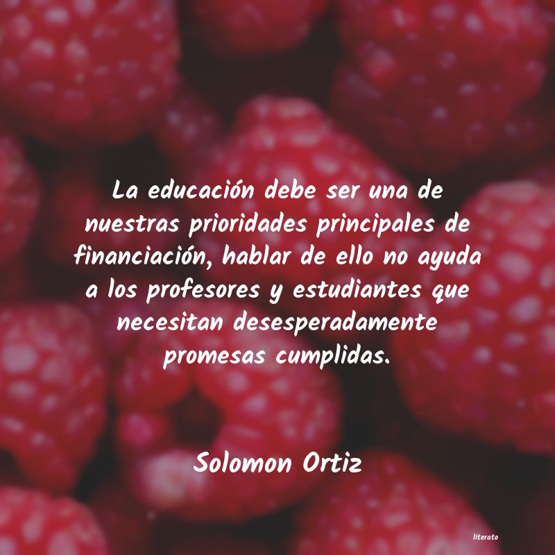 Frases de Solomon Ortiz