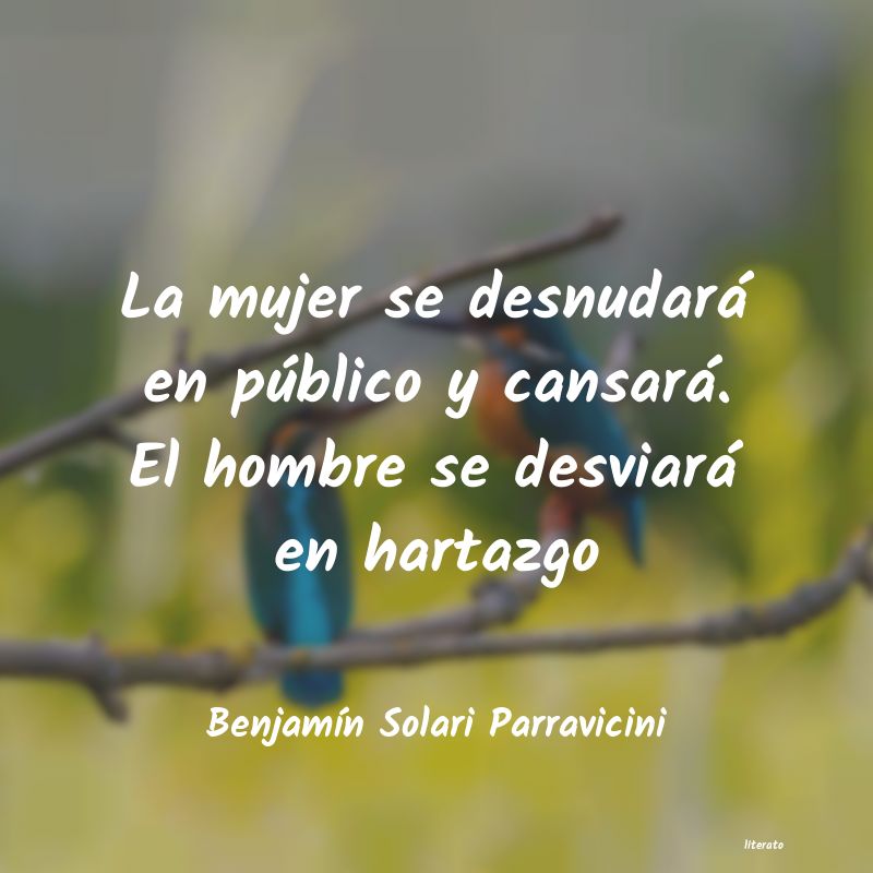 frases de BenjamÃn Solari Parravicini