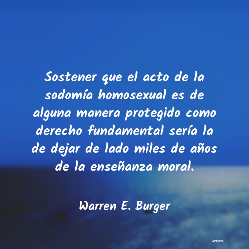 Frases de Warren E. Burger