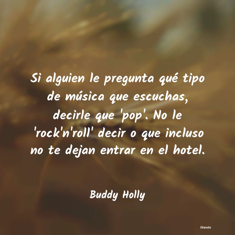frases de Buddy Holly