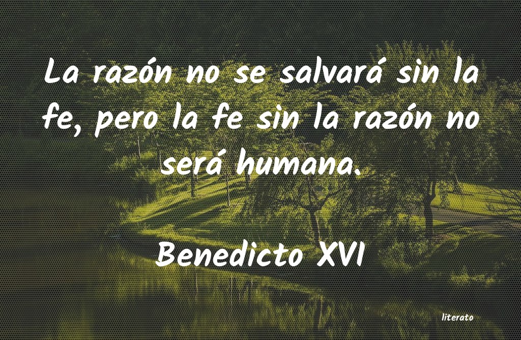 Frases de Benedicto XVI