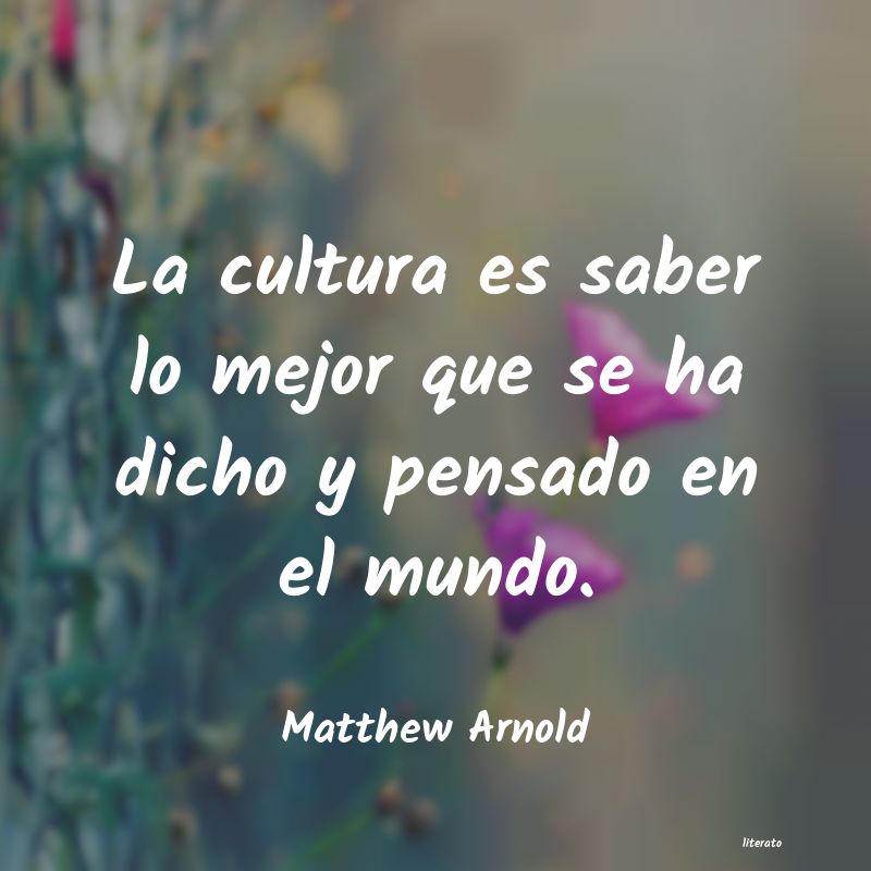 frases de Matthew Arnold