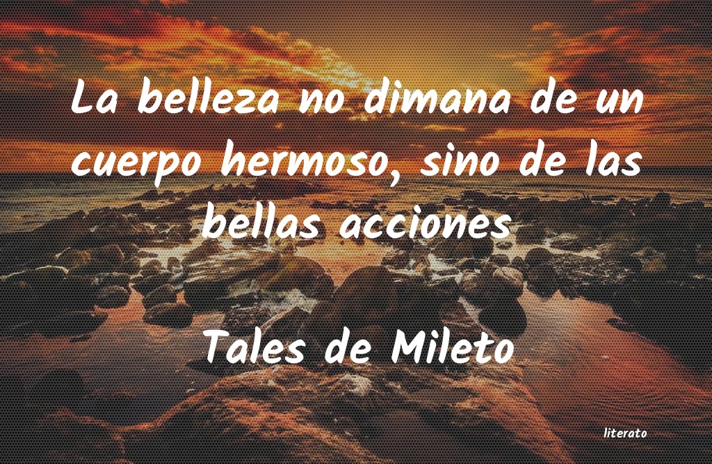 Frases de Tales de Mileto