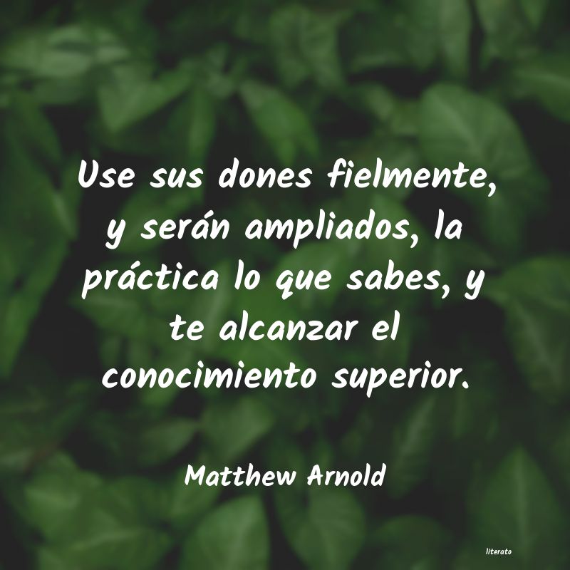 Frases de Matthew Arnold